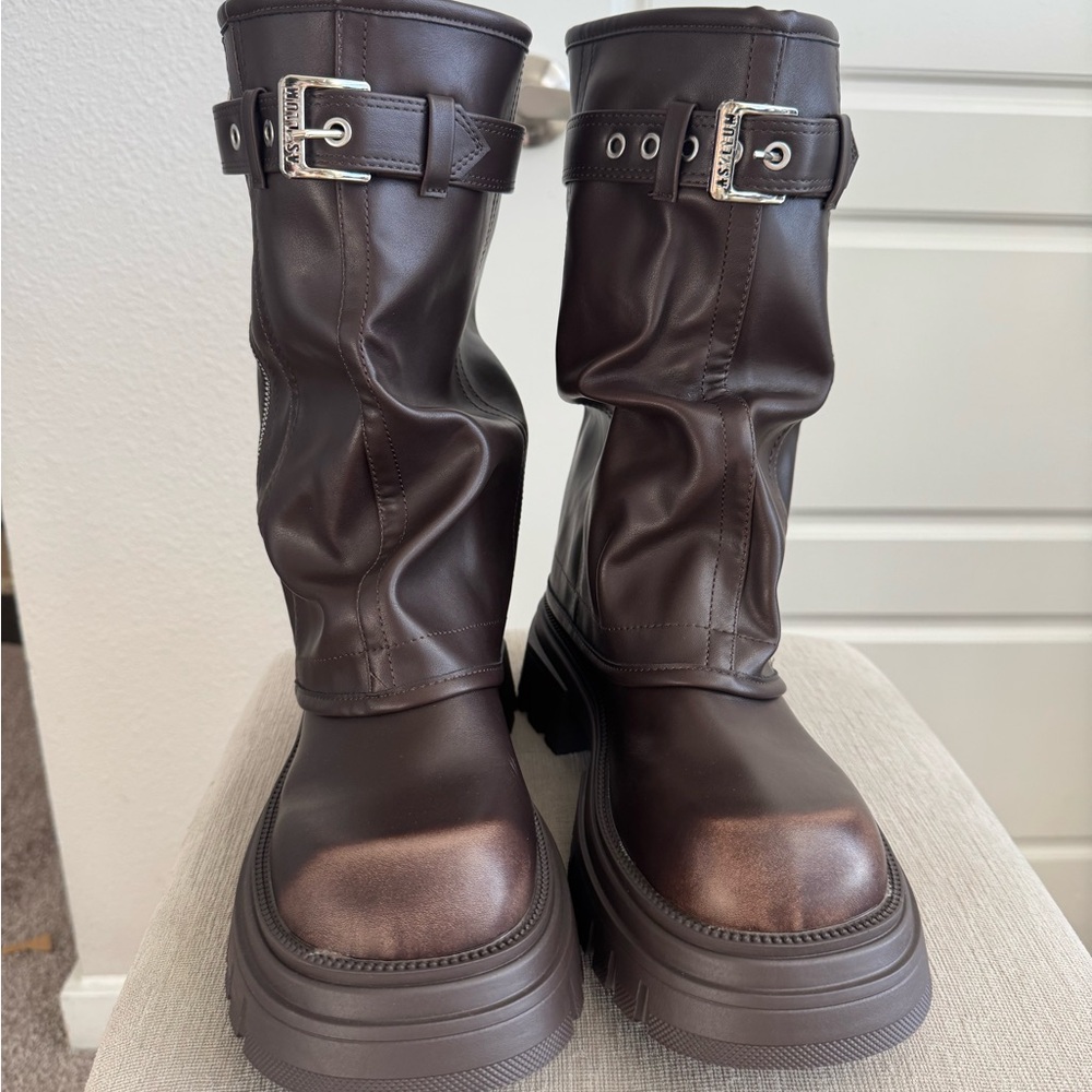 Brown Leather Women's Boots